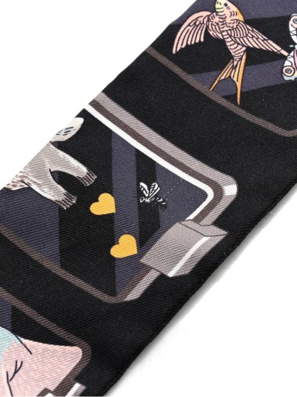 Hermes Silk “Story” Twilly - Picture 3 of 4